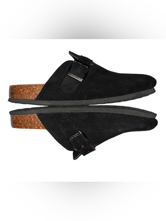 Odoly Shoes - ODOLY Women's Black Suede Clogs 
Size 40 / 8.5-9